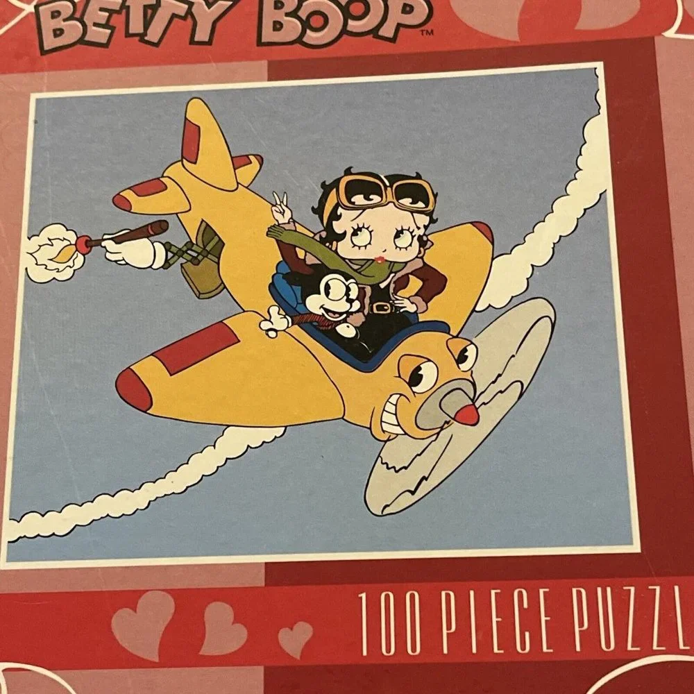 New Betty Boop In Plane 100 Piece Puzzle J32